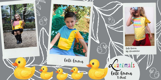 Kinder-T-Shirt Ente Emma von Luanimals Nähbeispiele