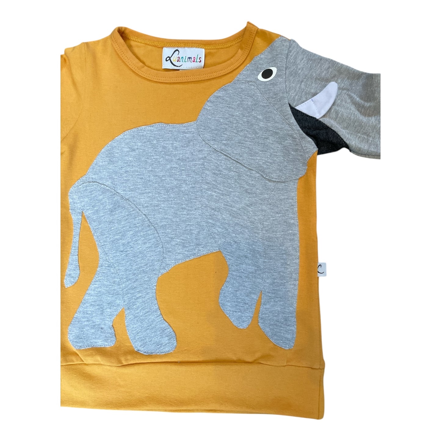 Luanimals Pullover für Kinder mit ausgefallenem Tierdesign mit Elefant Eli von Luanimals