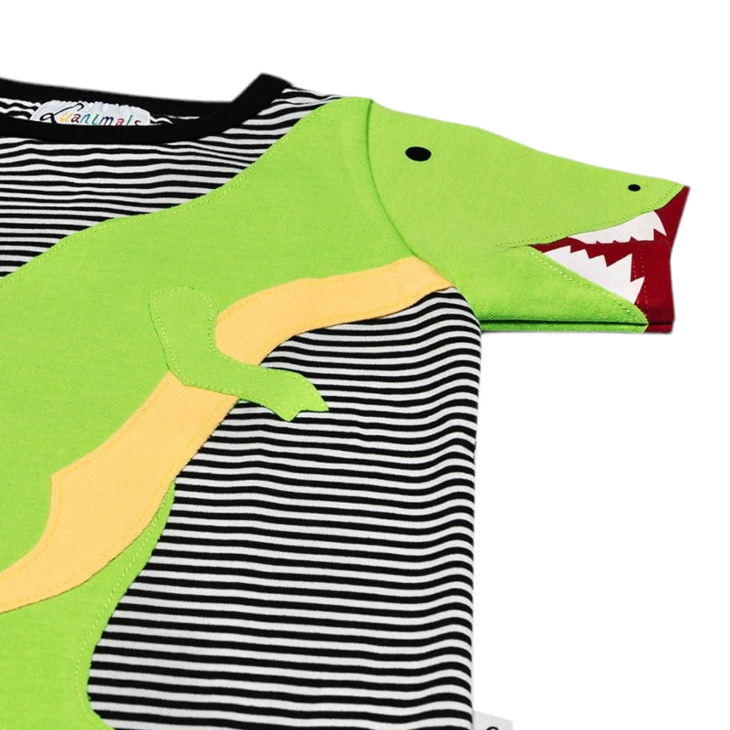 Luanimals T-Shirt Dino David mit Dino Applikation für Kinder