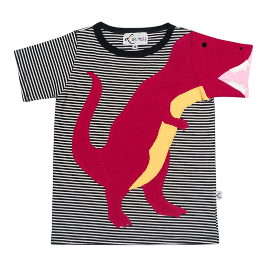 Luanimals Kinder T-Shirt mit Tiermotiv Dinosaurier David aus Baumwoll-Jersey