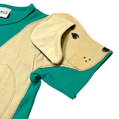 Luanimals T-Shirt für Kinder mit Tiermotiv Hund Labrador Luana Detailaufnahme Ármelo